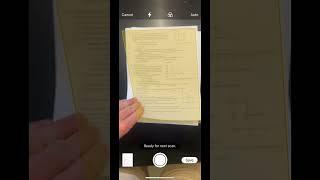 Scanning PDF on iPhone using Notes App