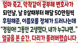 (반전신청사연)엄마 돌아가시고 악착같이 공부해 변호사가 되던날, 날 후원해준 후원자의 정체가 드러나는데, 그 얼굴을 보고 다리가 풀려버려버렸습니다[신청사연][사이다썰][사연라디오]
