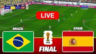 BRAZIL vs SPAIN - FIFA World Cup 2026 FINAL || Live Football Match | PES 21