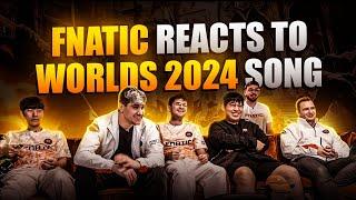 FNATIC React to "HEAVY IS THE CROWN" | Worlds 2024 Song