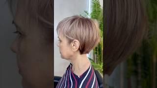 СТРИЖКА ЖЕНСКАЯ ОКРАШИВАНИЕ #обучениестрижкам #hair #haircut #женскиестрижки #стрижкабоб #обучение