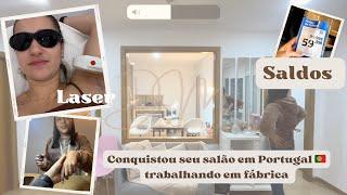 Depilação a laser em Portugal + Fazendo as unhas e conferindo os Saldos de móveis 