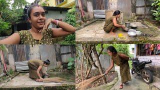 cleaning vlog new  desi cleaning vlog  village life Indian housewife morning cleaning vlog Desi 