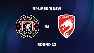 NPL Men’s NSW Round 22: Blacktown City FC v St George City FA