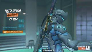 Overwatch 2 Top Ranked Intense Genji Gameplay By OG Genji God ShadowBurn