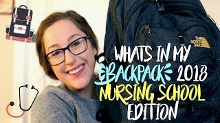 WHATS IN MY BACKPACK? NURSING SCHOOL 2018