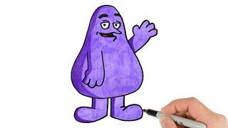 How to Draw Grimace | Easy Drawing Tutorial