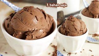 3 INGREDIENTS - RECIPE OF VERY DELICIOUS AND SOFT CHOCOLATE ICE CREAM