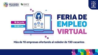 Feria de Empleo Virtual 2020 del Servicio Nacional de Empleo Yucatán