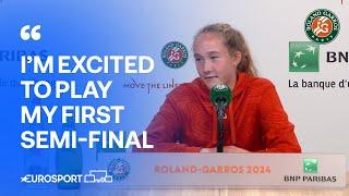 Mirra Andreeva 'can't wait' to play in her first SEMI-FINAL at the French Open 
