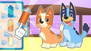 BABY PETS  Kira y Max se disfrazan de Bluey y Bingo