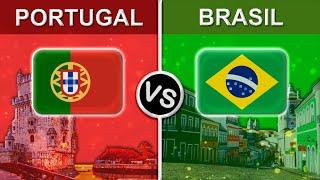 Portugal VS Brasil | Comparação de Países