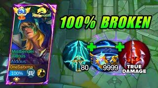 FINALLY ALDOUS 100% BROKEN TRUE DAMAGE BUILD AND EMBLEM!! THE BEST BUILD FOR 2024 (you must try)