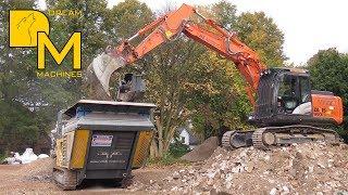 HITACHI ZAXIS 160 BAGGER / HITACHI ZW140 RADLADER / BRECHERANLAGE ABBRUCH BAUSTELLE DREAM MACHINES