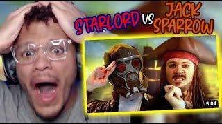 THIS IS THE BEST RAP BATTLE I HAVE EVER SEEN NEW FAVORITE BY FAR! STARLORD VS JACK SPARROW REACTION!