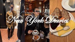 New York Diaries | productive days, nyfw, spinelli ring unboxing & galentines dinner!