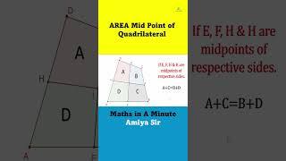 Geometry Mid Point  : Maths In A Minute #maths #mathstricks #mathsbyamiya #azucation