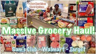 *New* Massive Two Week Grocery Haul/Sams Club, Walmart, and Target / October 2024 / Family of 4