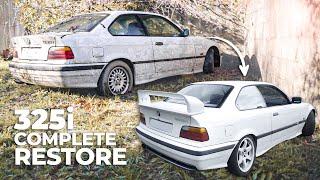 ASÍ RESTAURÉ este 325i E36 ABANDONADO  Full Restoration from trash to hot car in 10 minutes!