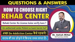 How to choose Rehab Center? Checkpoints to choose Rehab Center | Best De-addiction center in Gurgaon