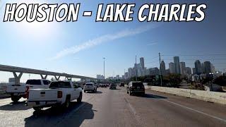 Houston, Texas to Lake Charles, Louisiana! Drive with me from Texas to Louisiana!