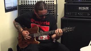 Andreas Kisser of Sepultura playing a Swinglehurst Tele/KRS Colossus
