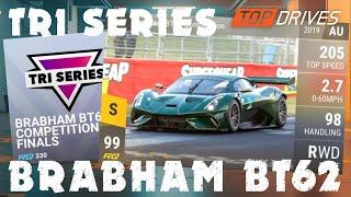 Top Drives Tri Series for the Brabham BT62 Competition legendary prize car