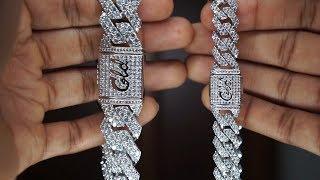   The GLD Shop Prong Set Cuban Link Choker REVIEW!! 