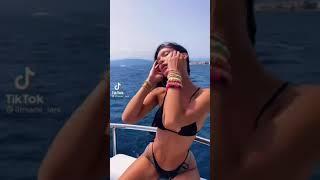 Bella Hadid with her firend on a Yatch | Tiktok  #bellahadid