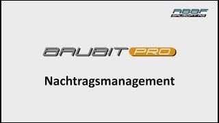 BauBit PRO: Nachtragsmanagement