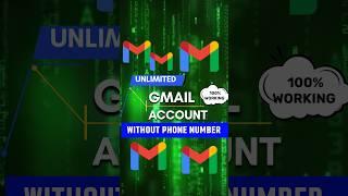 Create Unlimited Gmail Account without phone number #shorts  #gmail