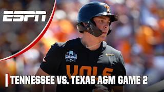 College World Series Final Game 2: Tennessee Volunteers vs. Texas A&M Aggies | Full Game Highlights