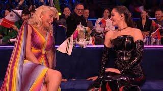 Eurovision 2023 - Hannah Waddingham and Julia Sanina Meet Dustin the Turkey