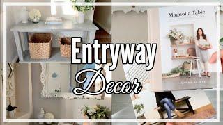 ENTRYWAY DECORATING IDEAS| SPRING DECORATE WITH ME