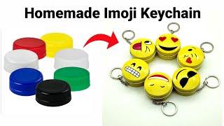 How to make Keychain at home/Homemade Emoji Keychain/DIY Gift Keychain/bts Keychain/Cute Keychain