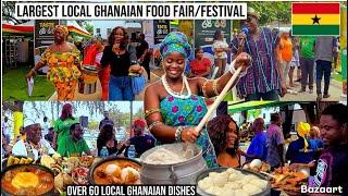 LARGEST Local Indigenous Ghanaian Street Food Festival With Over 60 GHANA food | GHANA FOOD FESTIVAL