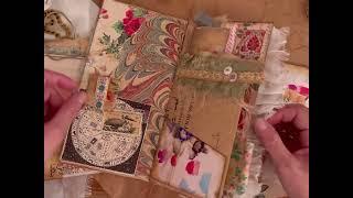 pre-tags and ephemera junk journal flip through