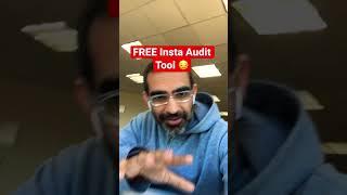 Free Instagram Audit Tool #shorts #instagram #socialmedia