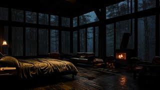 Night Rain and Sound of Insects Outside Window / Rain Sounds help you Sleep Well and Reduce Stress