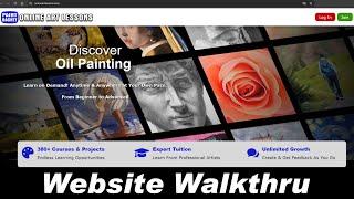 Online Art Lessons Website Feature Walkthru