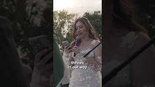 Wife Jacqueline's beautiful personalized vows to her husband Justin