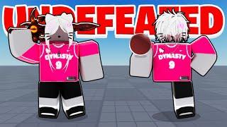 Going Undefeated With My Girlfriend In Roblox Blade Ball...
