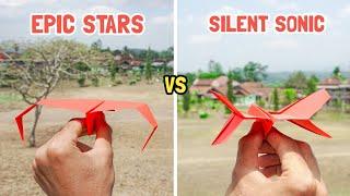 Epic Star Vs Silent Sonic Plane - How to Make a Paper Airplane - ELEKTROGAMI