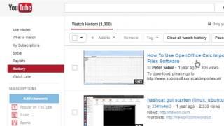 How to Delete Browsing on YouTube : Computer Know-How