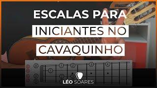 EXERCÍCIO DE ESCALAS PARA INICIANTES NO CAVAQUINHO - AULA DE CAVACO COM LÉO SOARES