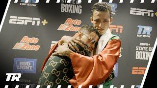 Robeisy Ramirez & Rafael Espinoza Get Emotional Returning The Belt Post Fight