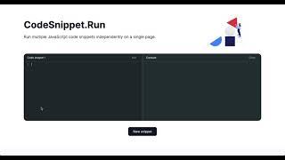 CodeSnippet.Run - A JavaScript Code Snippet Runner Demo