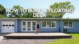 How to Build a Floating Deck | DECKING!!