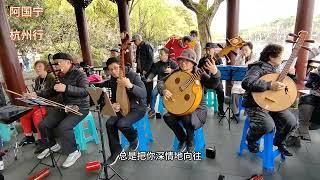 在那桃花盛开的地方 - 西湖边的演奏歌唱