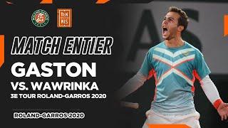 Hugo Gaston vs. Stan Wawrinka - 3e tour | Roland-Garros 2020